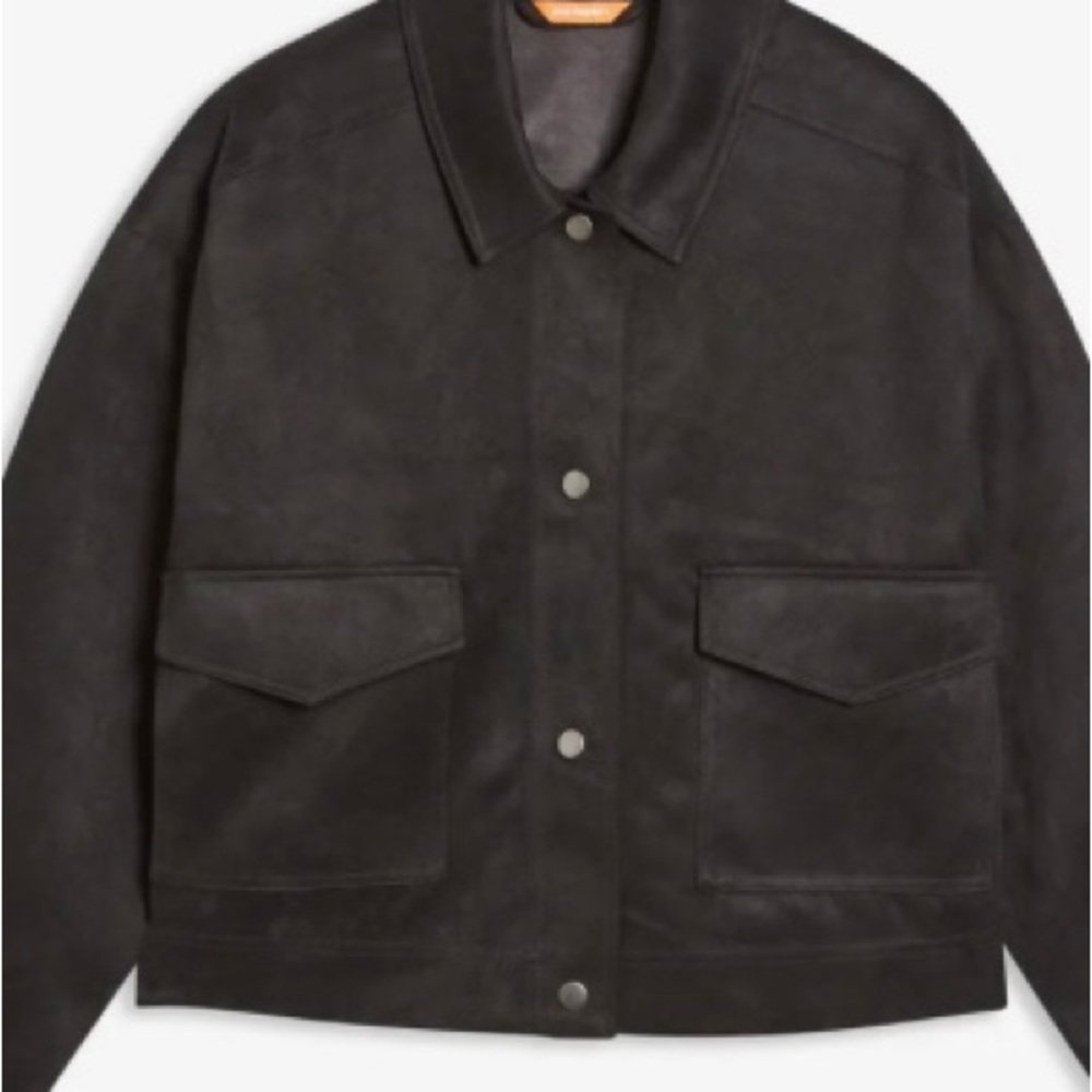 Joe Fresh faux suede crop Jacket